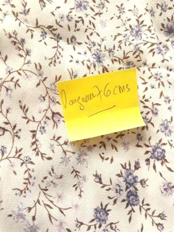 Falda larga T38 ligera con flores forrada nueva – photo 3
